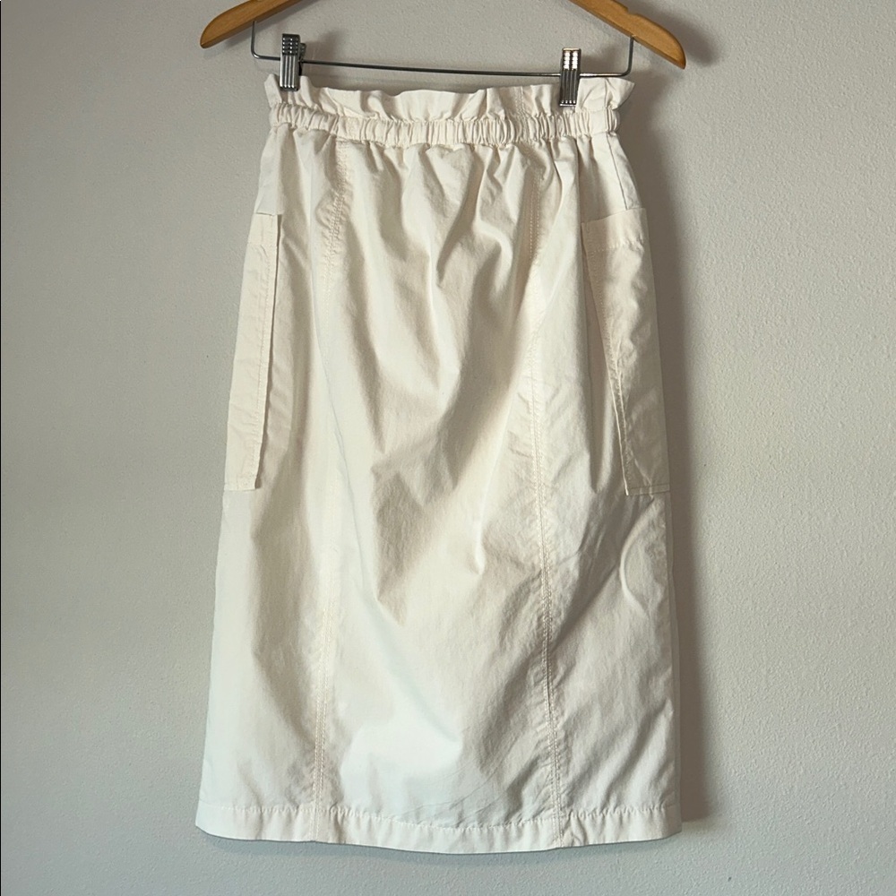 Free People Ivory Shell Cargo Utility Skirt Size XS TP zip front - Picture 2 of 12